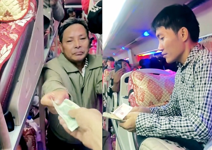 Cả xe góp tiền tặng hành khách mất ví trên đường về quê