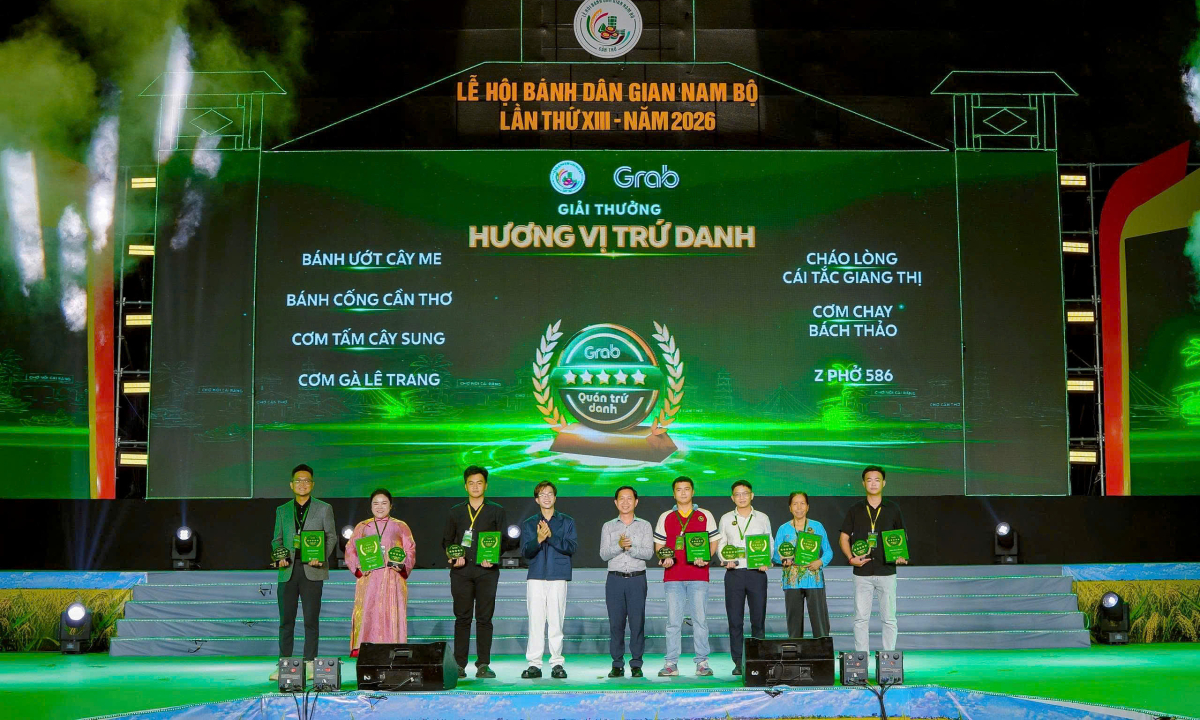 Grab vinh danh 40 quán ăn Cần Thơ