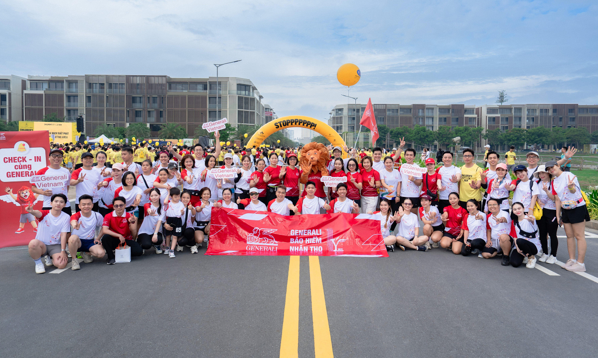 Generali Việt Nam đồng hành giải chạy vì bệnh nhi ung thư
