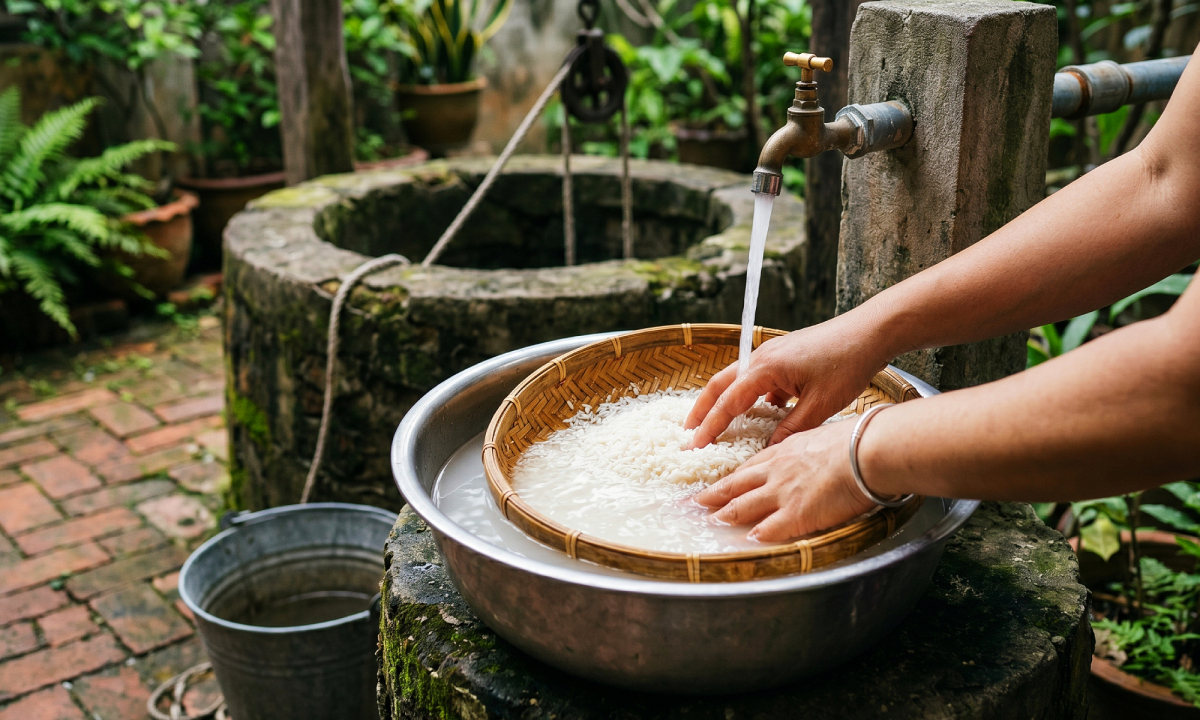 Vo gạo thế nào để loại bỏ asen và vi nhựa?