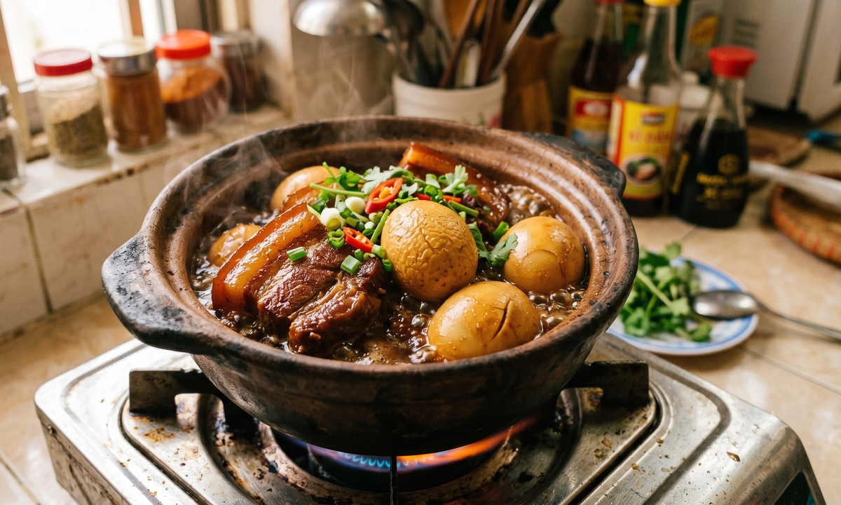 Vì sao thịt kho tàu cần nấu trong ba tiếng?