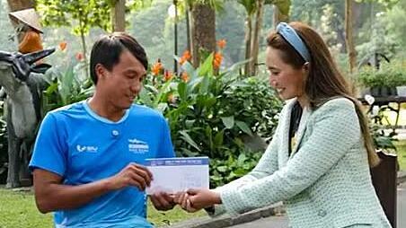 Hành trình đến với bơi lội của kình ngư một chân