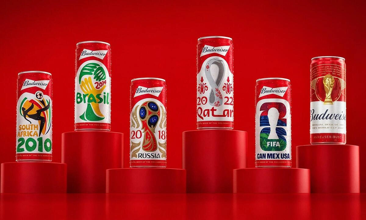 Bộ sưu tập bia Budweiser lấy cảm hứng từ các kỳ FIFA World Cup