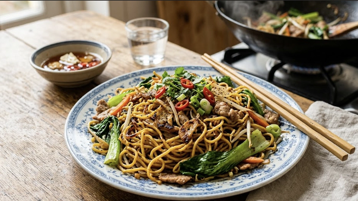 Đầu bếp chỉ cách xào mì xém cạnh, ngon như nhà hàng
