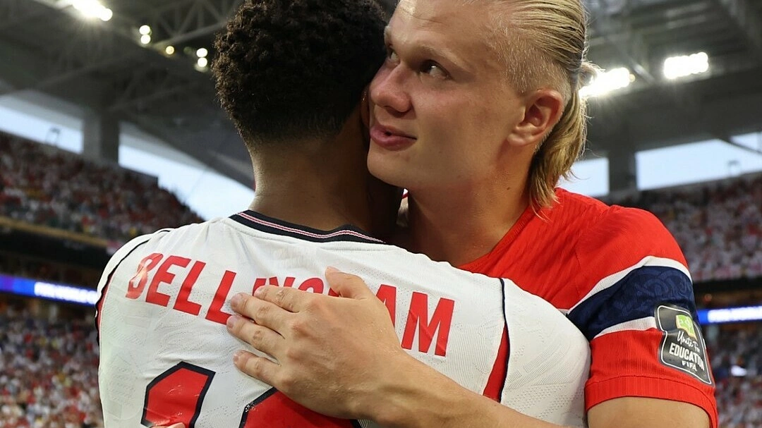 Cái ôm của Haaland với Bellingham 'gây sốt' ở World Cup