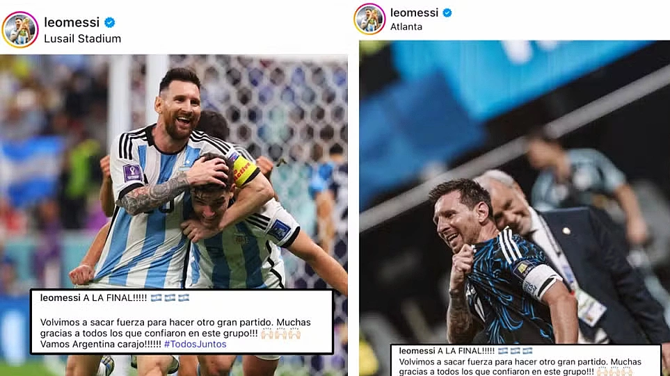 Messi lặp lại bài đăng để 'giữ vía' may mắn ở World Cup