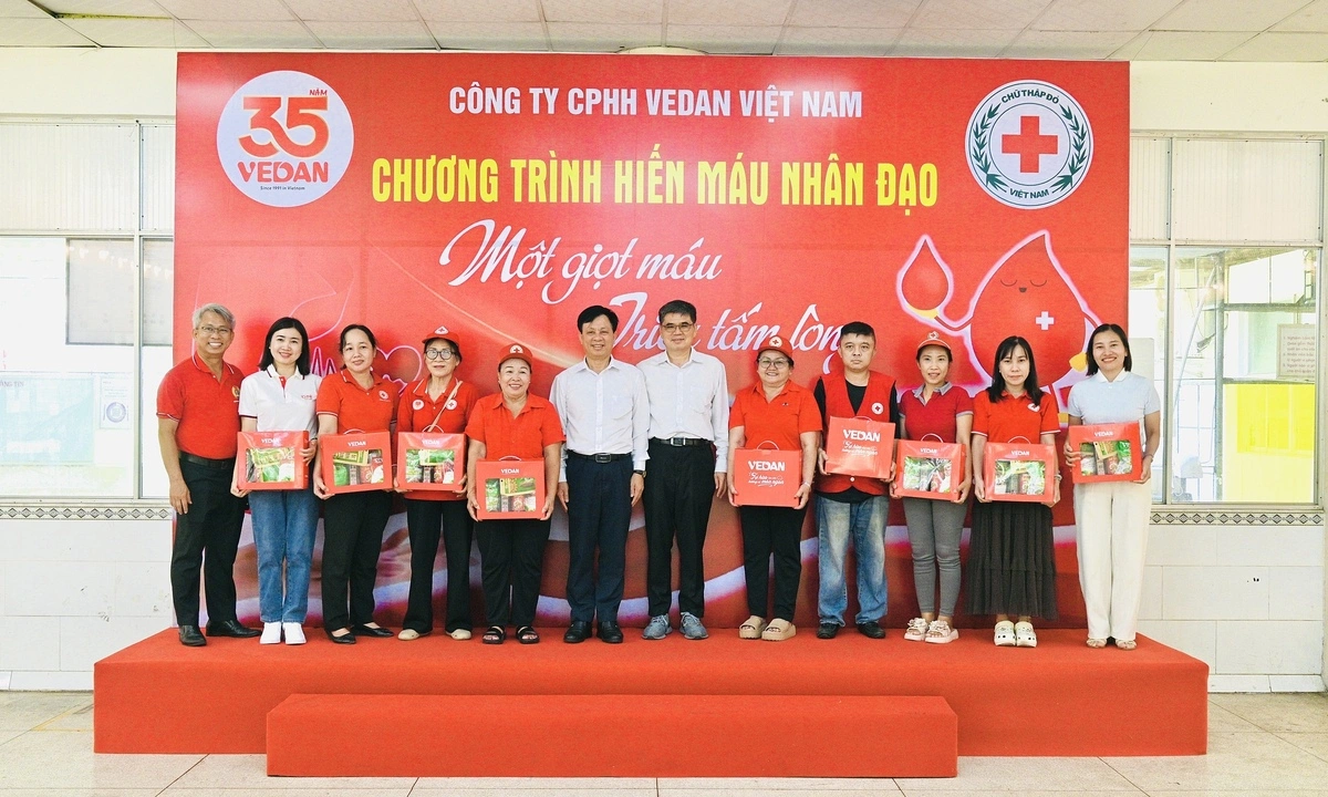 200 cán bộ, nhân viên Vedan Việt Nam hiến máu nhân đạo