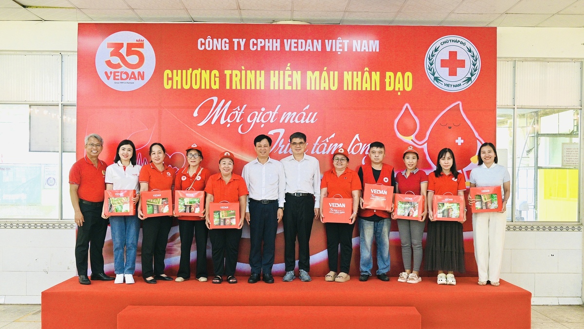 200 cán bộ, nhân viên Vedan Việt Nam hiến máu nhân đạo
