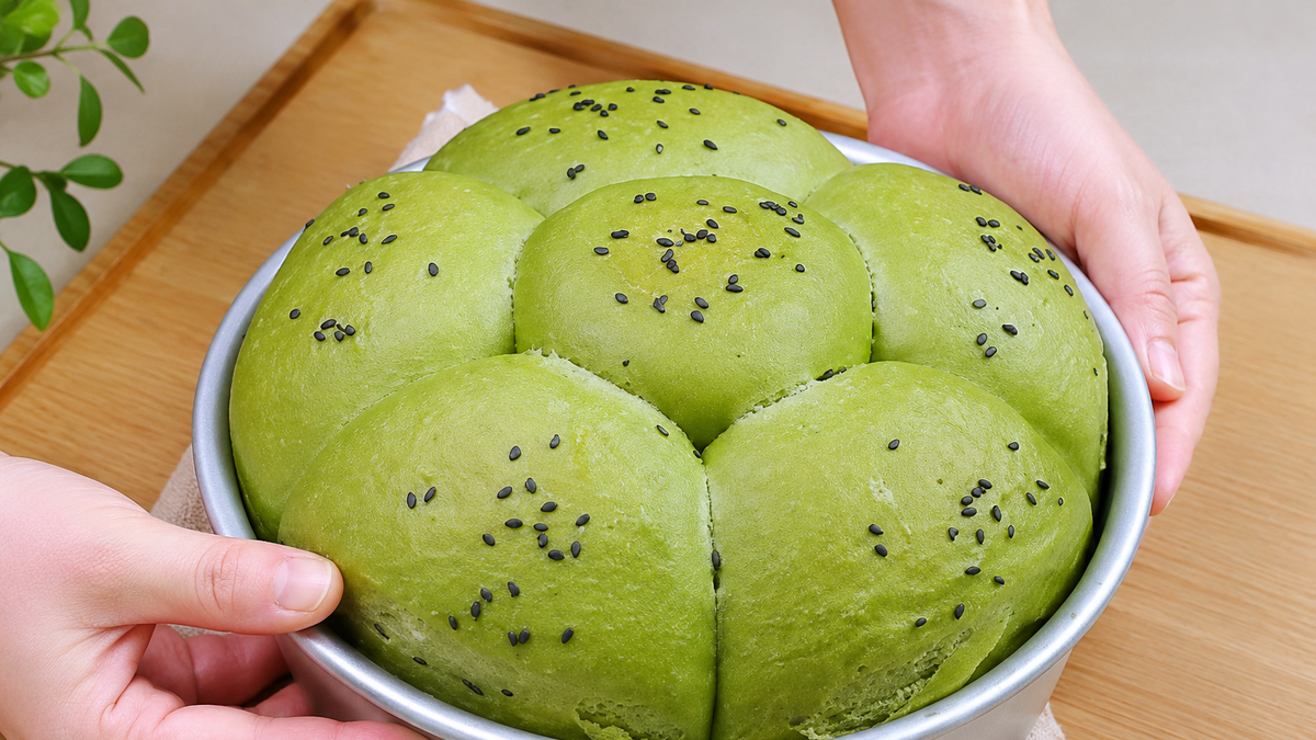 Cách làm bánh mì matcha không cần lò nướng