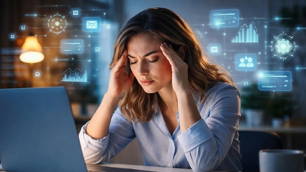 Kiệt sức vì 'hầu hạ' AI