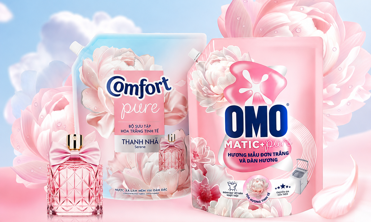 Cách Omo Matic và Comfort Pure giúp quần áo thơm lâu