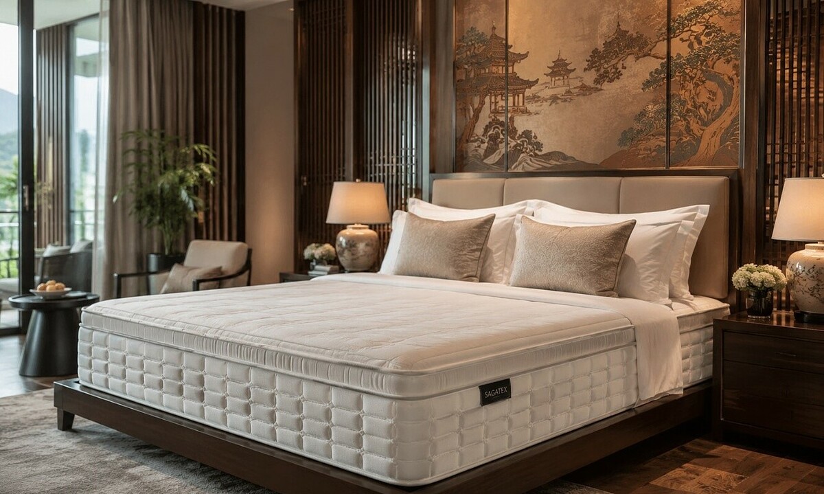 Sagatex mang trải nghiệm đệm khách sạn vào phòng ngủ gia đình