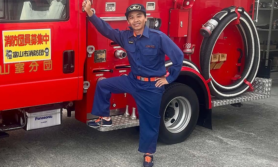 Người Việt đầu tiên vào đội cứu hỏa tình nguyện Toyama