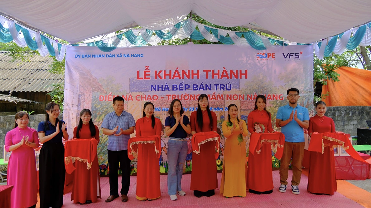 Khánh thành nhà ăn mới cho trẻ vùng cao