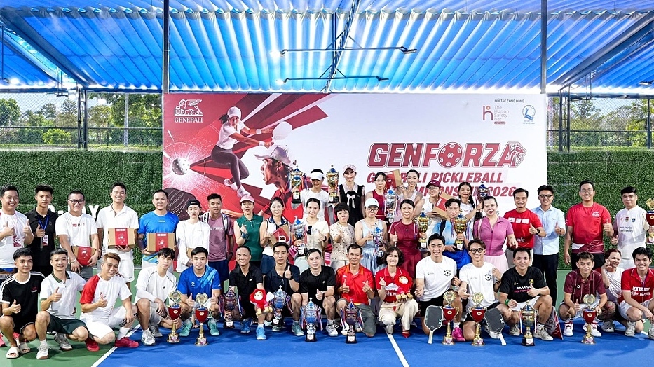 Generali gắn kết nhân viên, cộng đồng qua giải Pickleball GenForza 2026